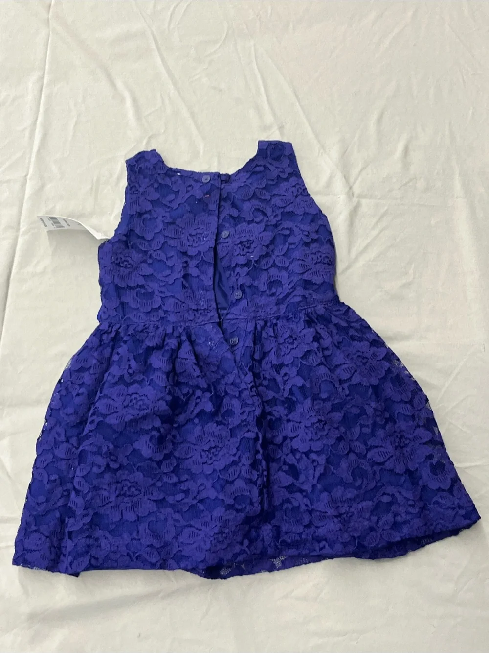 Carter's Girls Sleeveless Lace Dress with Satin Bow Size 2T New with Tags